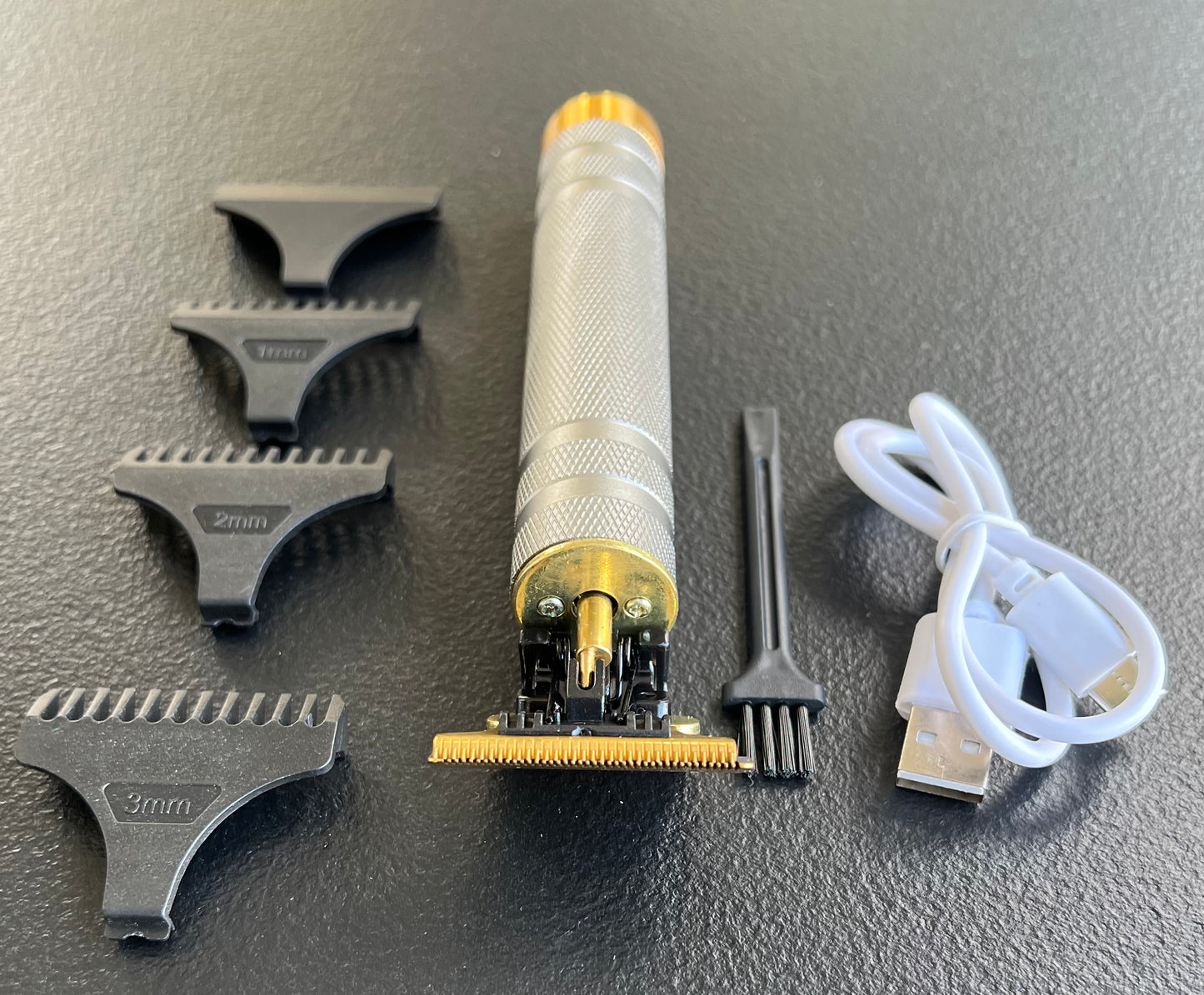 Vintage T9 Barbeador Gold Silver Beard Hair Trimmer Cutter Machine for Men