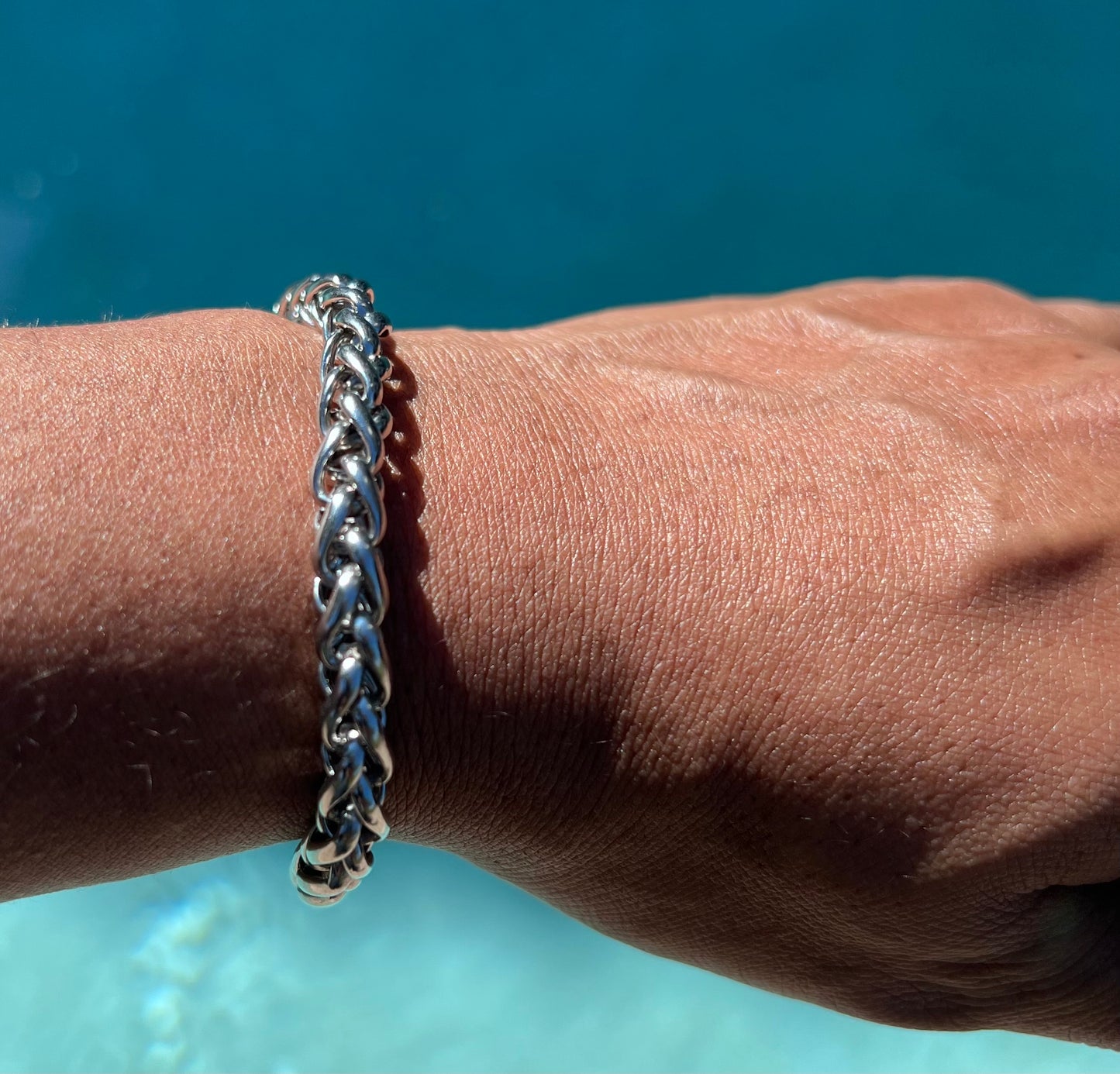 Stainless Steel 3. 2mmnk Flat Bracelet Men's Titanium Steel Bracelet Wholesale