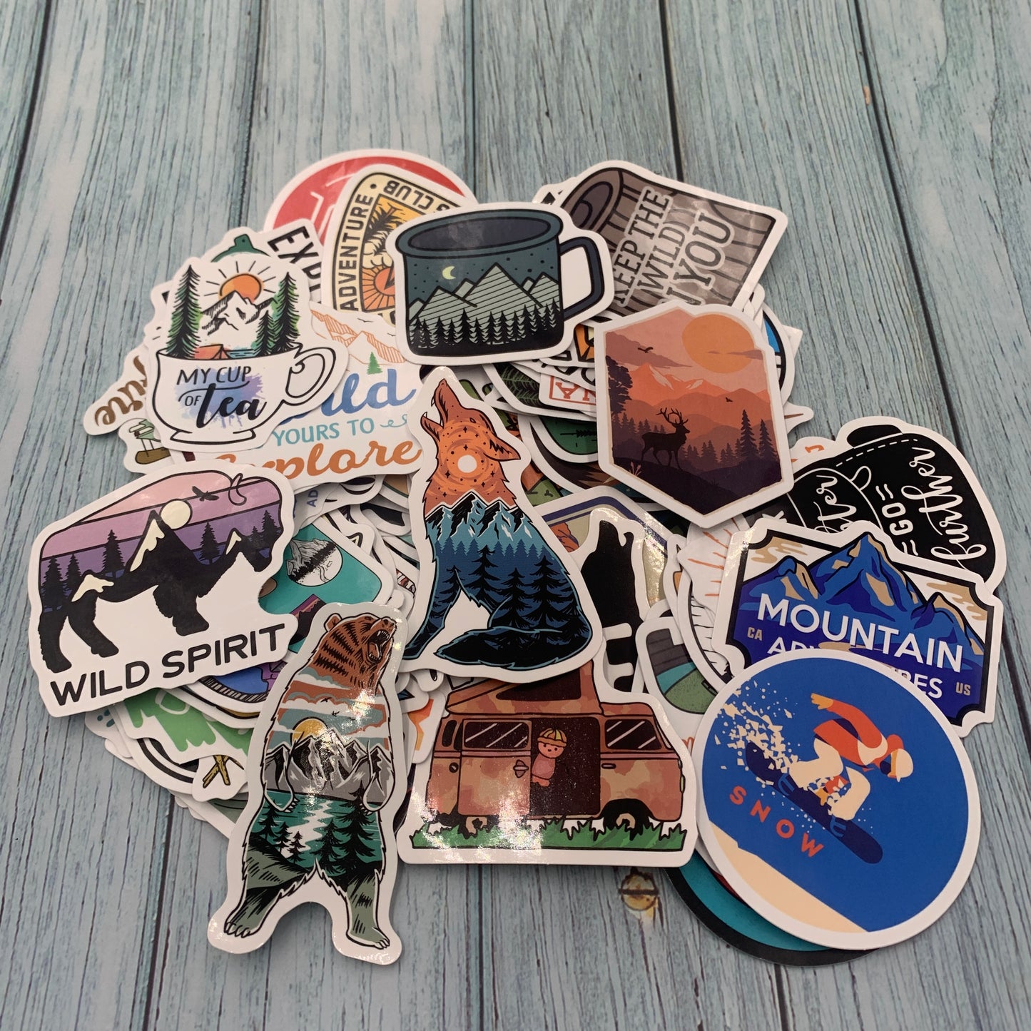 90 PCS National Park Stickers – Waterproof Vinyl Decals for Water Bottles & Laptops