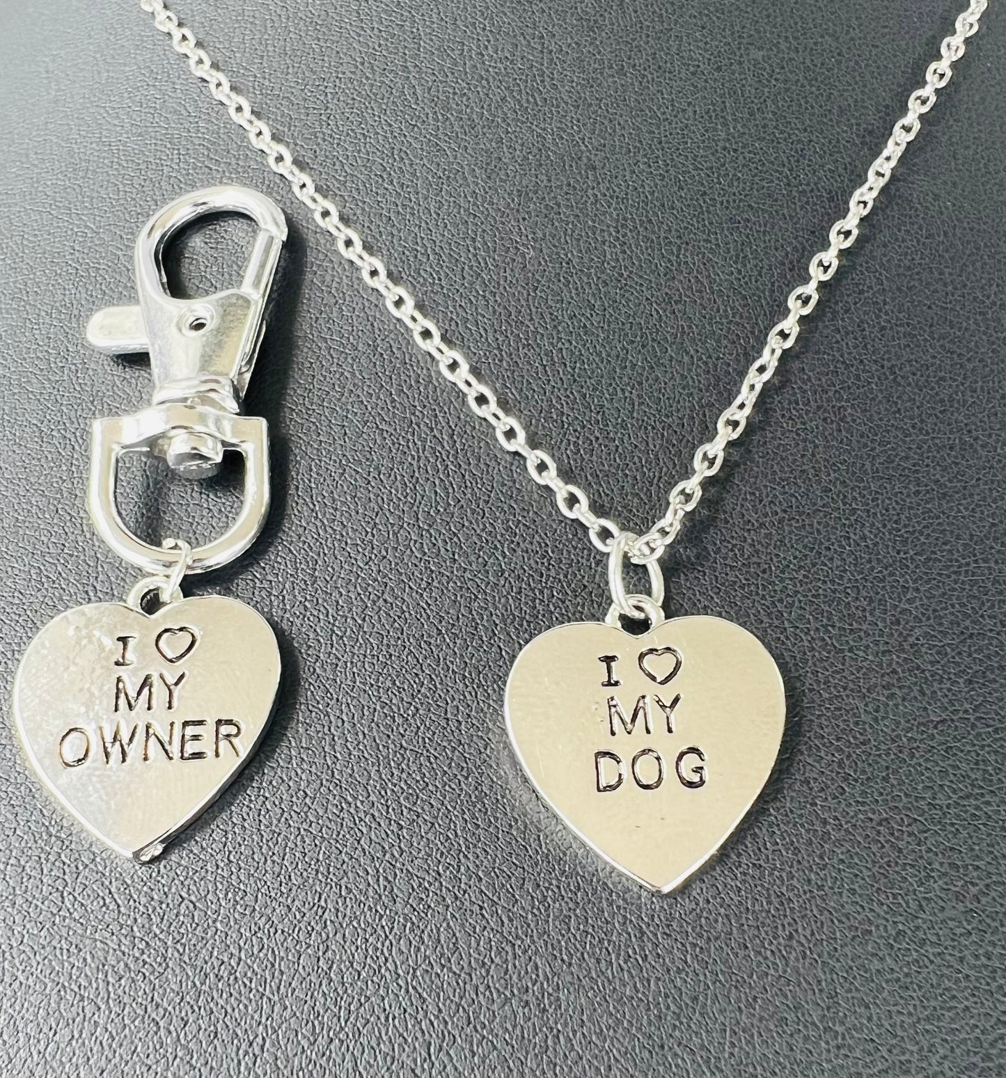 New love pendant necklace I love My OwnerI loveMyDog pet dog bone necklace wholesale