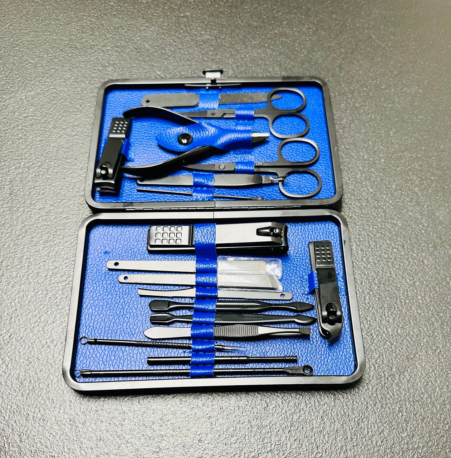 18-in-1 Stainless Steel Pedicure Manicure Set β Professional Grooming Kit with Travel Case for Men & Women