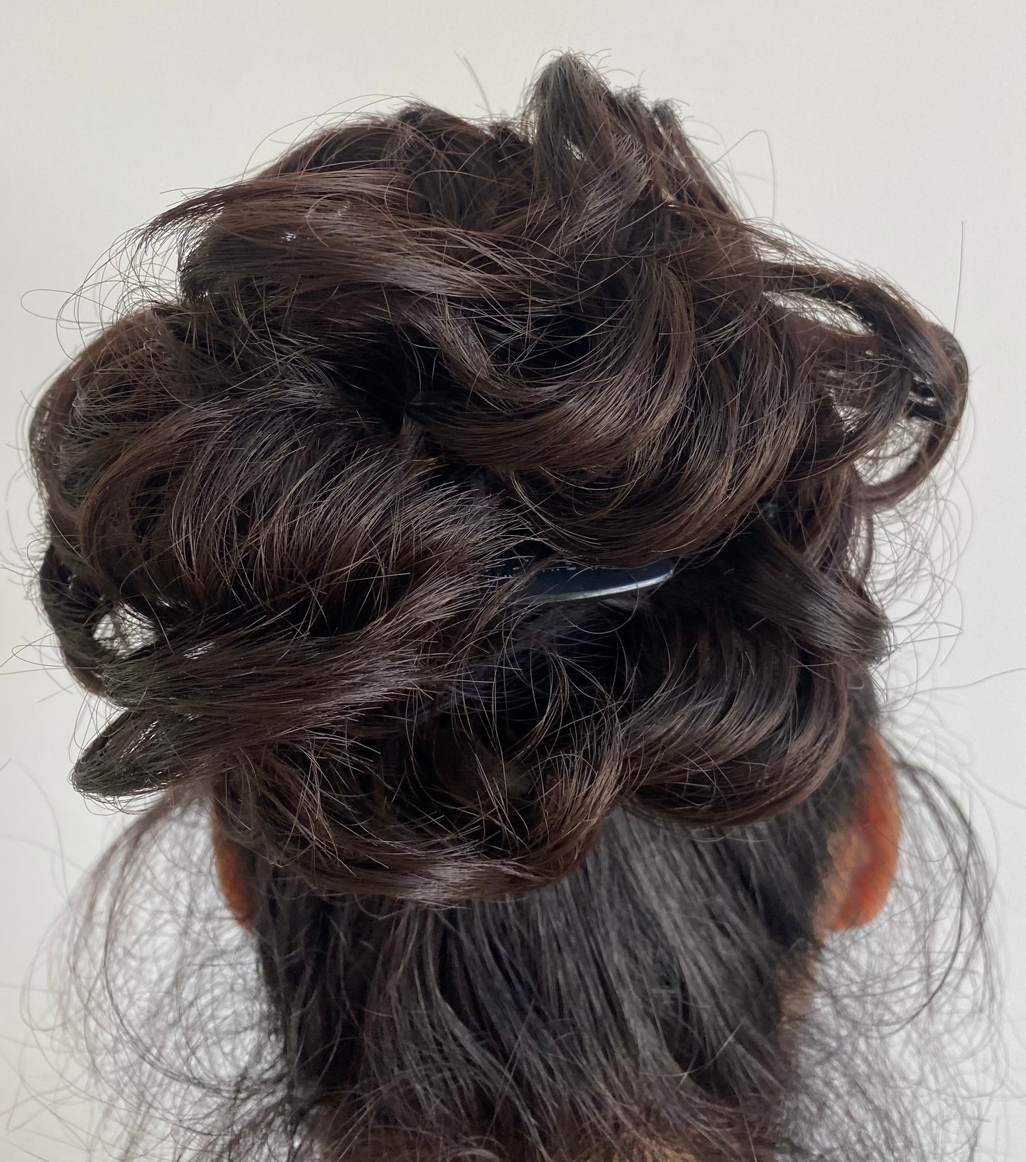 Risbel Messy Curly Hair Bun – Claw Clip-in Hairpiece | Wavy Ponytail Extension for Women