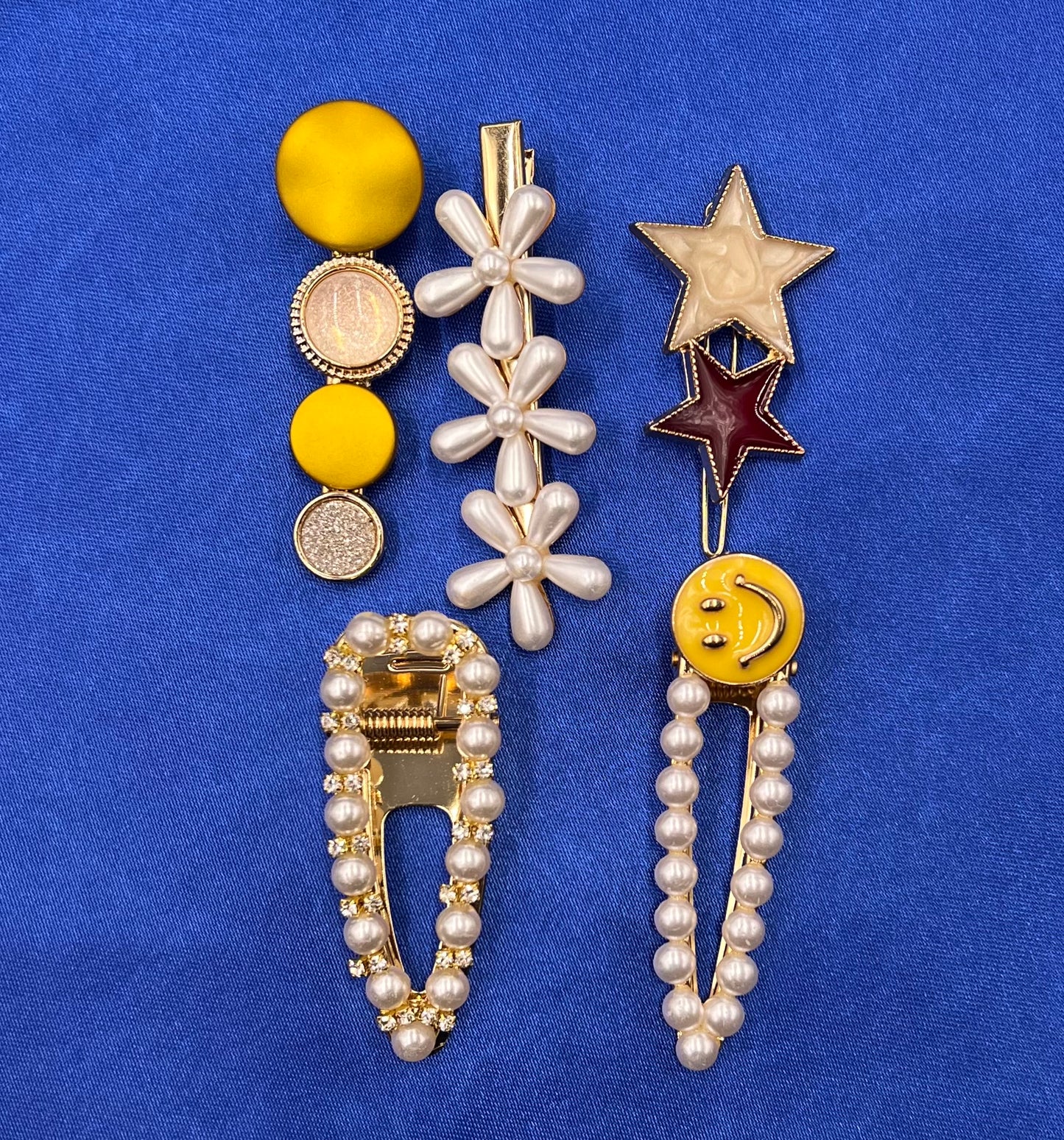 Pearl Hair Clip Set for Women – Elegant Bangs & Side Hairpins