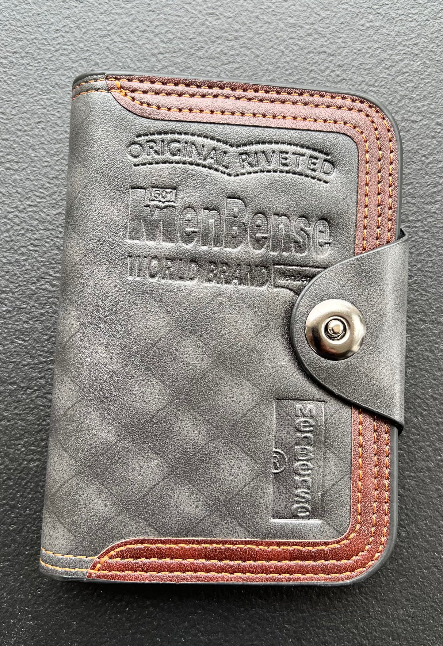 Menbense Premium Men's Wallet,Magnetic buckle