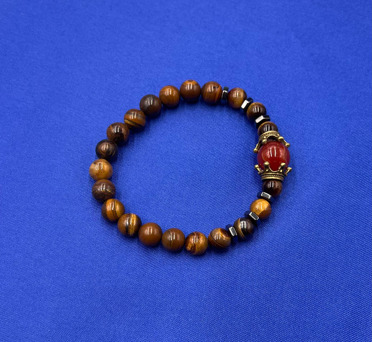 Retro Crown Stone Beaded Bracelets