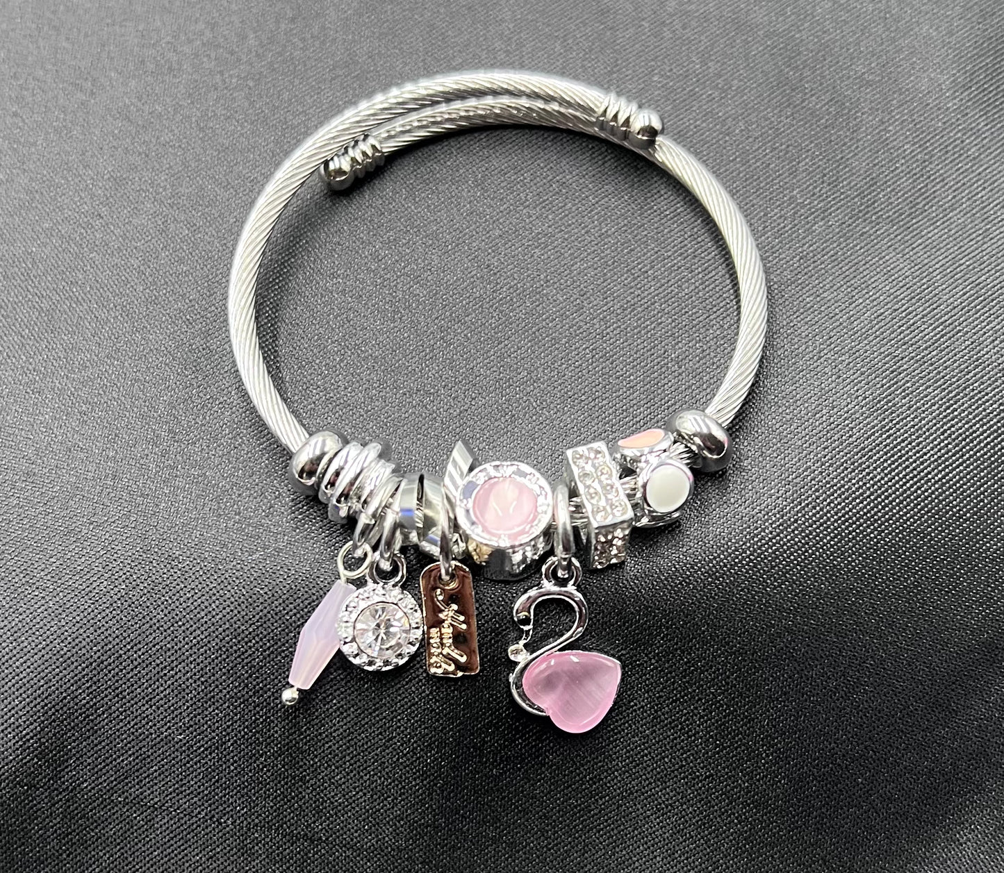 Minimalist Swan Bracelet – Simple Alloy Jewelry