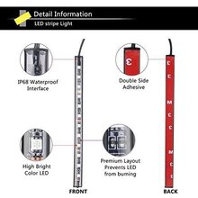 Car LED Interior Lights with Music Sync β 72 RGB LEDs, Bluetooth & Remote Control, USB Ambient Light Strips for Cars, Trucks, SUVs, Motorcycles