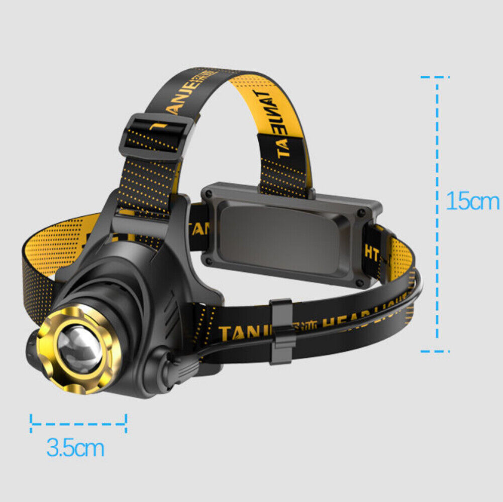 990000LM LED Headlamp Rechargeable Headlight Zoomable Head Torch Lamp Flashlight