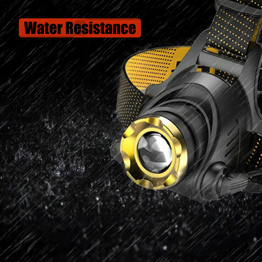 990000LM LED Headlamp Rechargeable Headlight Zoomable Head Torch Lamp Flashlight