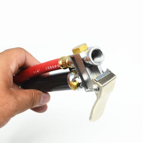 Car Auto Tire Inflator Gauge With Dual Head Chuck Air Compressor Tools