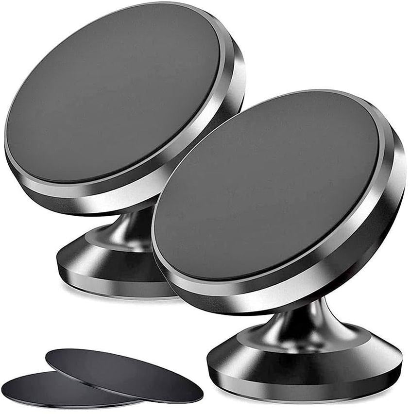 2 Pack Magnetic Car Mount Universal Car Phone Holder Dashboard Stand For iPhone Android Samsung GPS