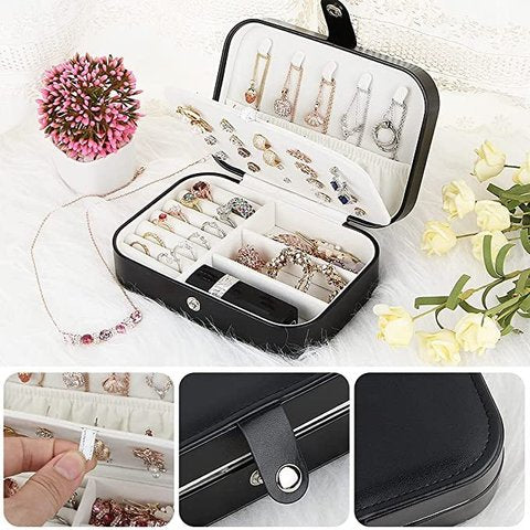 Jewelry Box, Travel Jewelry Organizer Cases with Double Layer