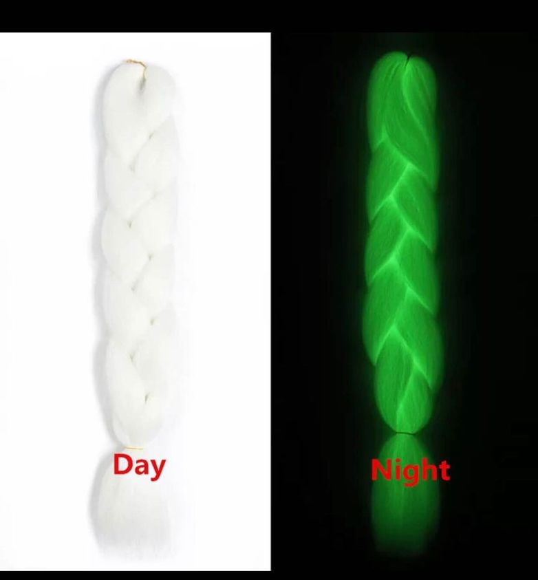 NEW!!! Glow in the dark Hair Braiding Extensions