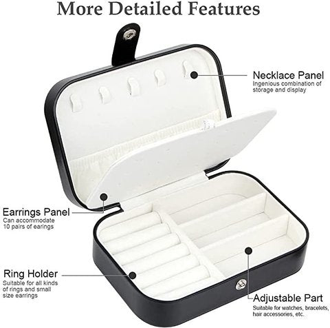 Jewelry Box, Travel Jewelry Organizer Cases with Double Layer