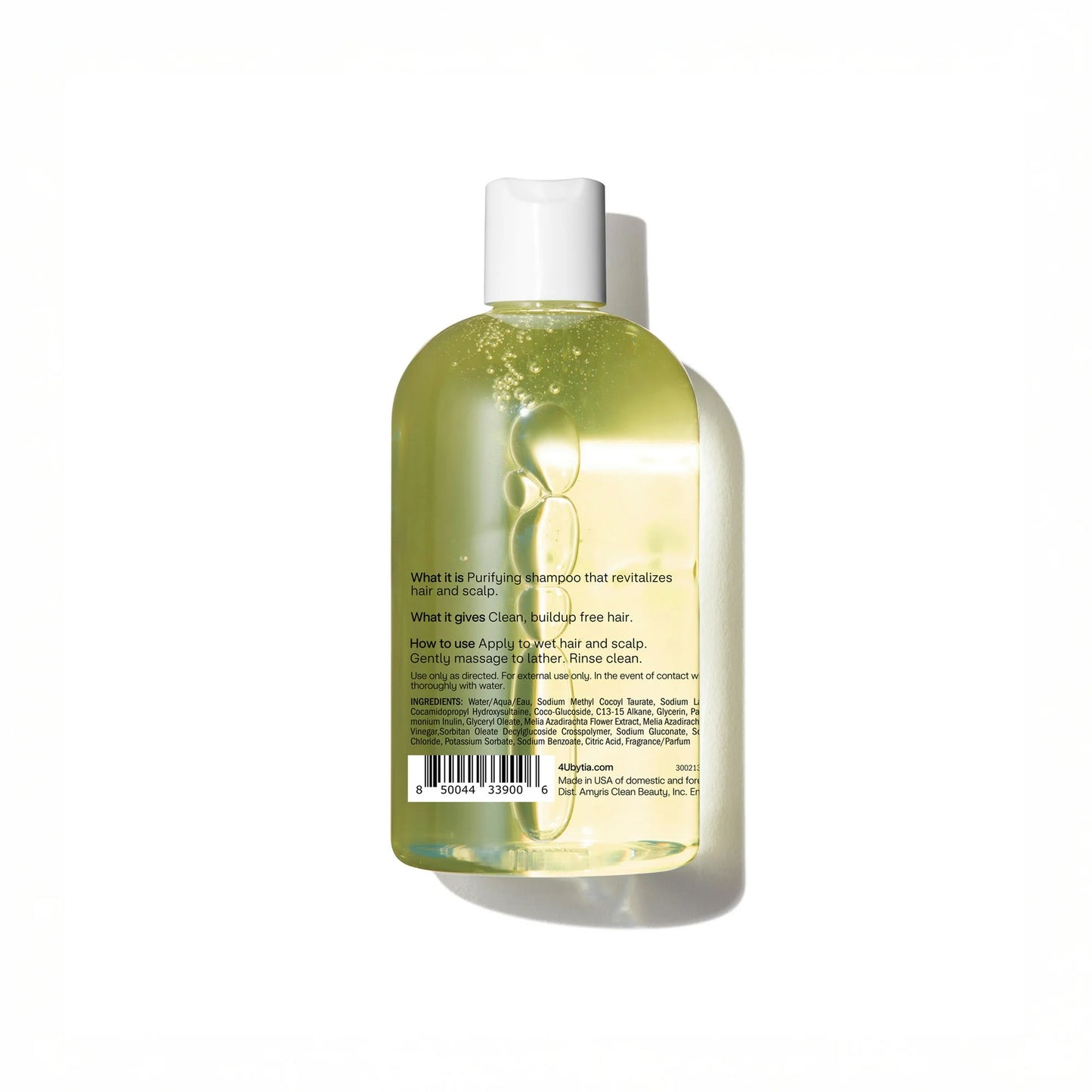 4U by Tia Clarifying Shampoo with Apple Cider Vinegar and Hemi15, 13 fl oz