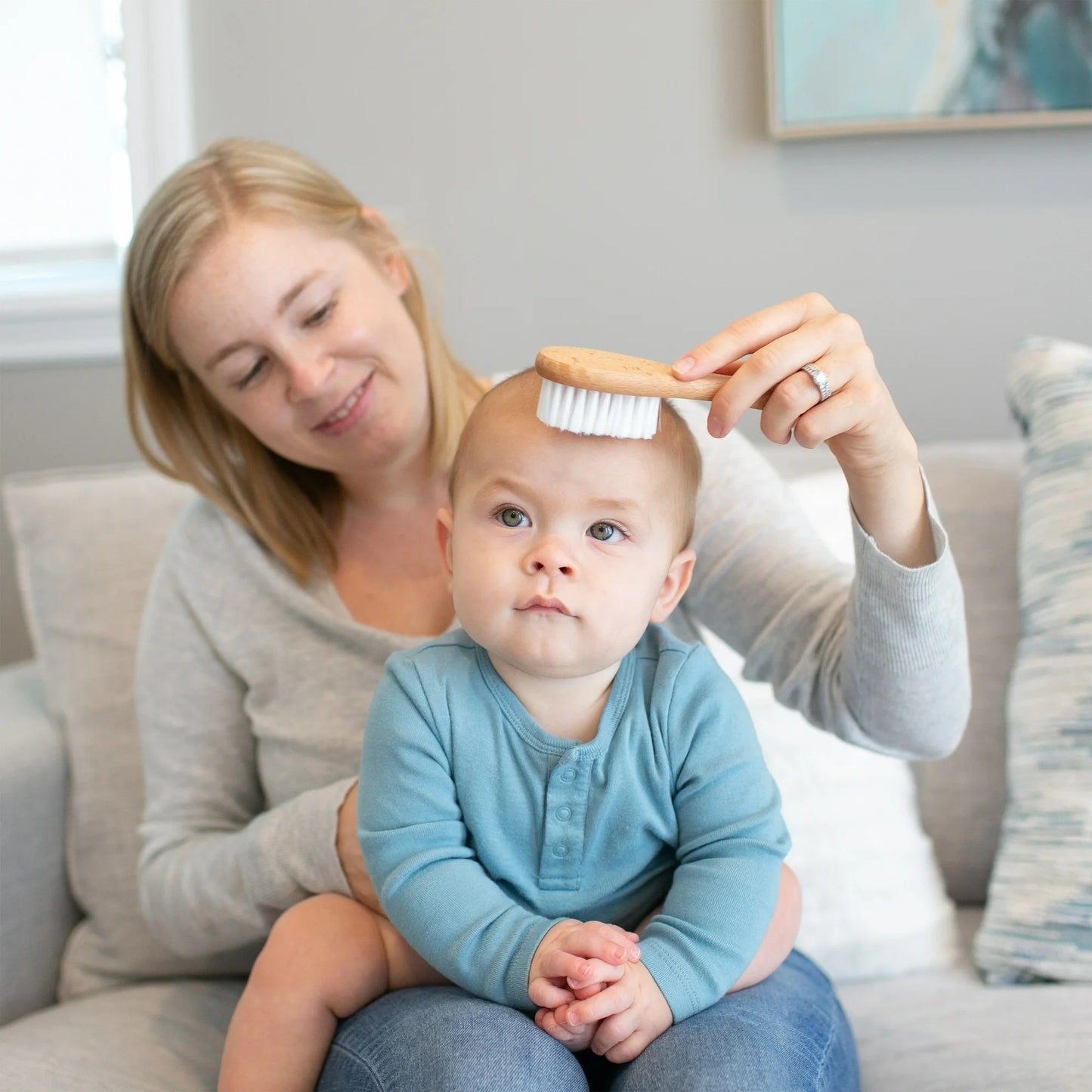 Dr. Brown's Healthy Baby Essential Care, Soft & Safe, Baby Brush Plus Comb for Infants & Toddlers