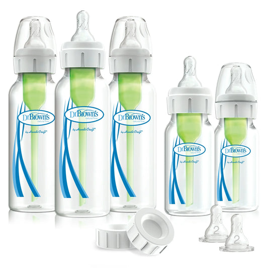Dr. Brown’s Natural Flow Options+ Anti-colic Baby Bottles Newborn Feeding Set