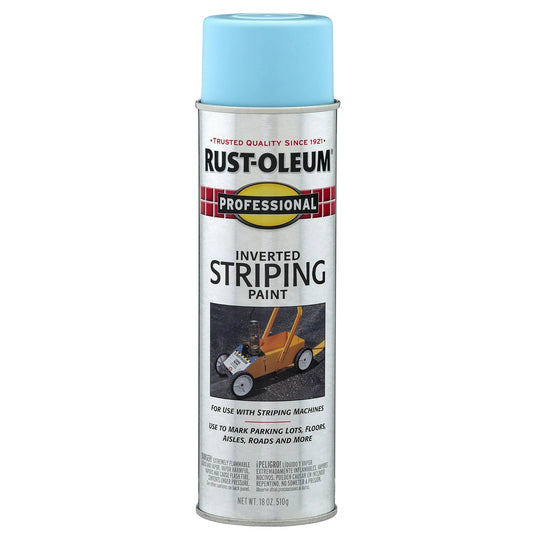 Blue, Rust-Oleum Professional Inverted Striping Paint Spray-2526838, 18 oz