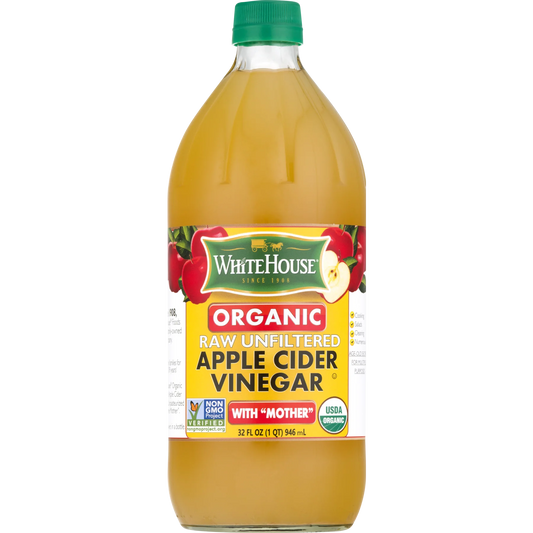White House Organic, Raw Unfiltered, Apple Cider Vinegar, 32 fl oz
