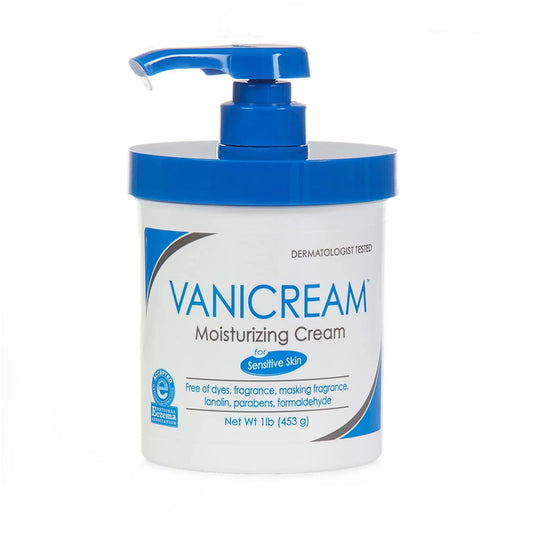 Vanicream Moisturizing Skin Cream with Pump Dispenser - 16 fl oz (1 lb) - Moisturizer Formulated Without Common Irritants for Those with Sensitive Skin