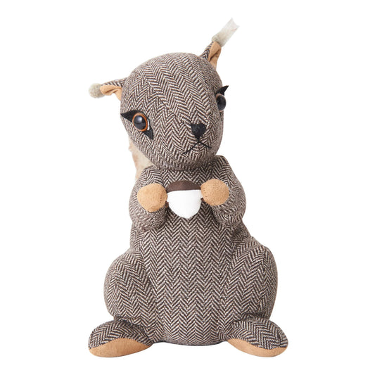 Elements Brown Polyester Squirrel Door Stopper, 10-inch