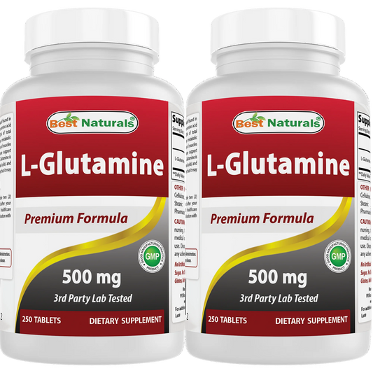 Best Naturals L-Glutamine 500 mg 250 Tablets