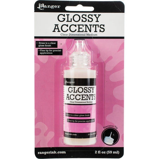 Ranger Inkssentials Glossy Accents 2oz-Clear