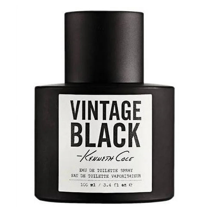 Kenneth Cole Vintage Black Eau De Toilette, Cologne for Men 3.4 oz