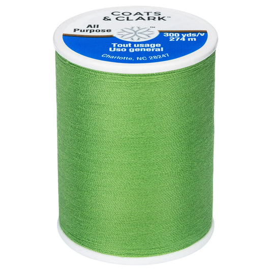 Coats & Clark All Purpose Apple Green Polyester Thread, 300 Yards