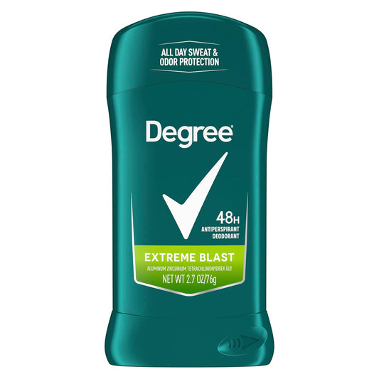 Degree Men Original Protection Antiperspirant Deodorant 48-Hour Sweat and Odor Protection Extreme Blast Antiperspirant For Men 2.7 oz