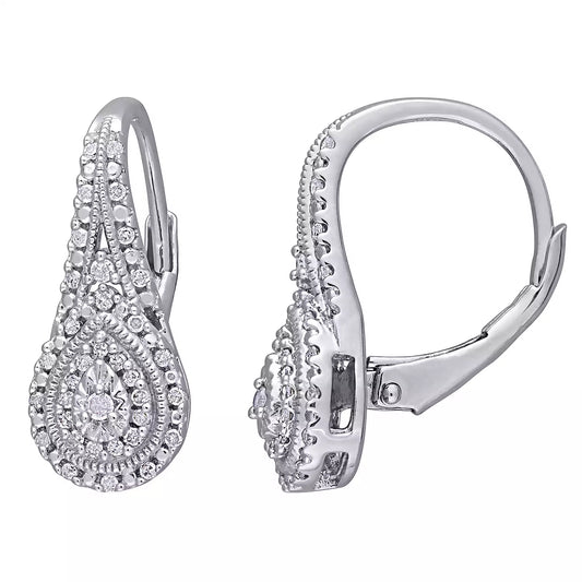 Sterling Silver Hoop Earrings for Women – 925 CZ Anniversary Jewelry