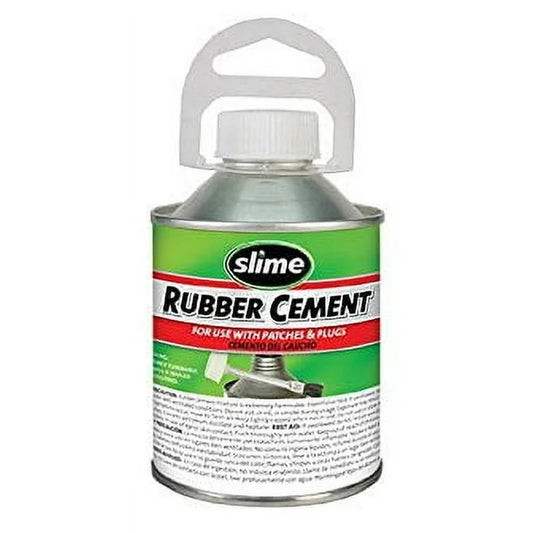 Slime Rubber Cement W/ No-Mess Brush Applicator 8 ounces - 1050