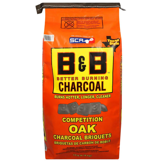 B&B Charcoal 17.6 Pounds Oak Charcoal Briquets
