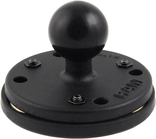 RAM Mounts (RAM-B-202-339U 2.5" Round Base with The Amps Hole Pattern, 1" Ball and Triple Magnetic Base Adapter