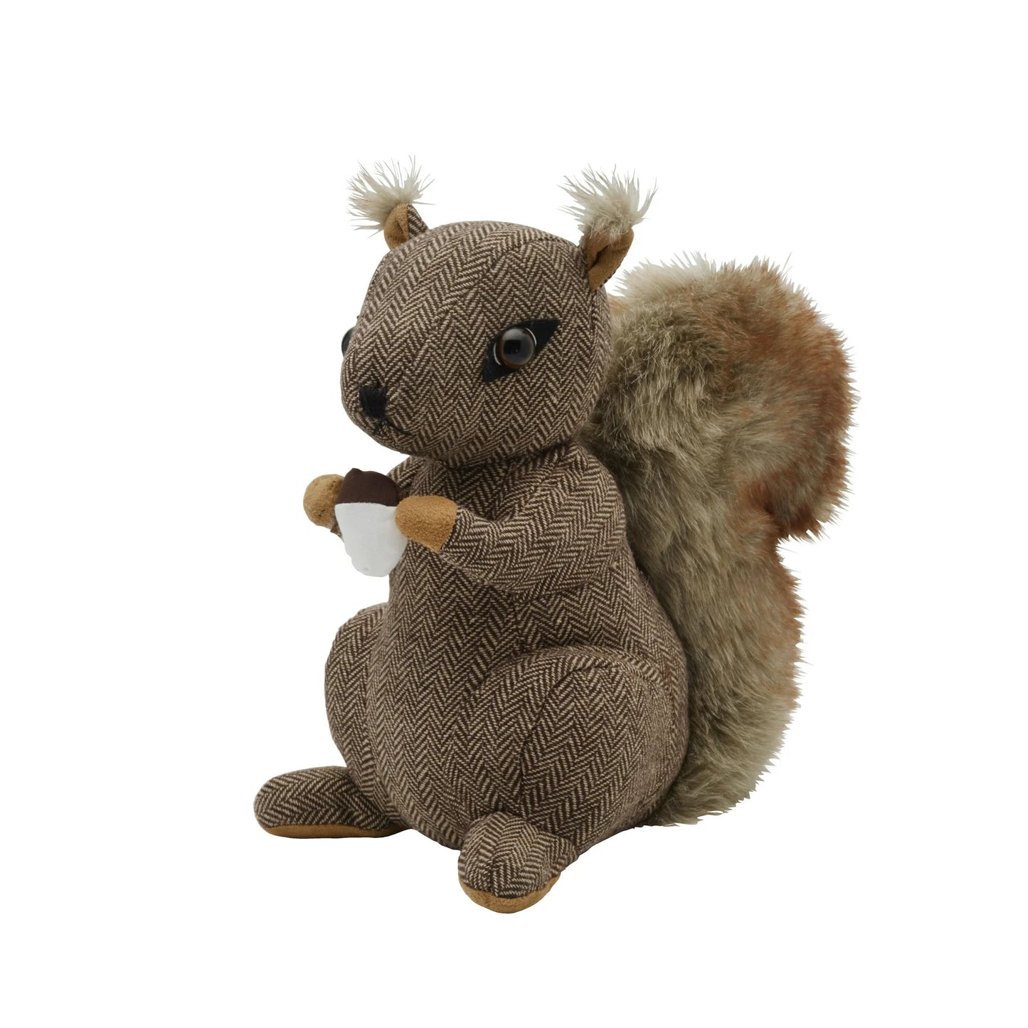 Elements Brown Polyester Squirrel Door Stopper, 10-inch