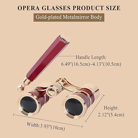3X25 Vintage Opera Glasses Binoculars for Theater Musical Concert Girlfriend