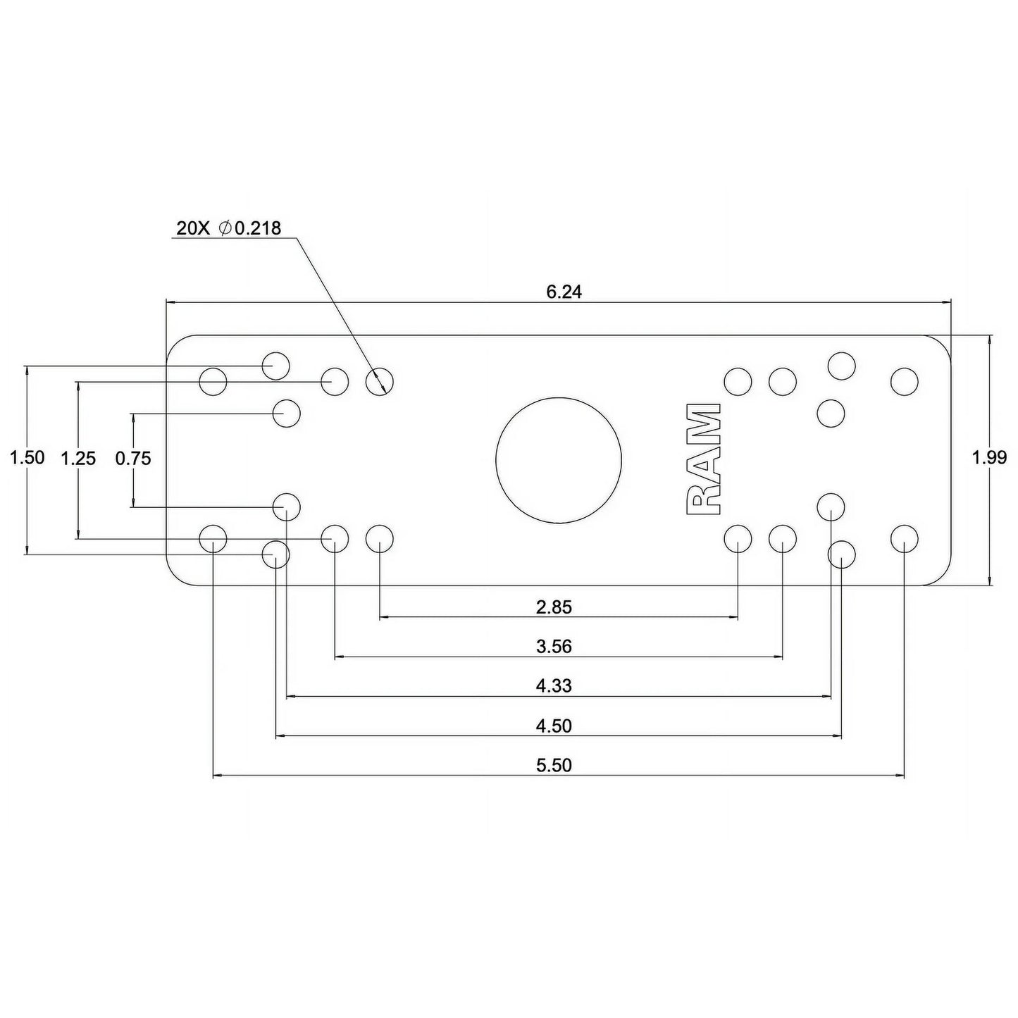 RAM Mounts Vehicle Mount for GPS, Radio
