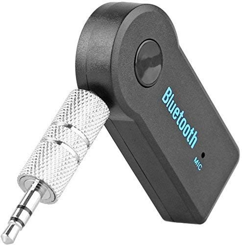 Wireless Bluetooth AUX Audio Receiver – 3.5mm Car/Home Stereo Adapter with Mic