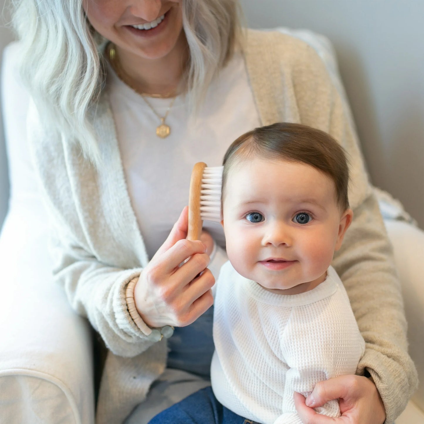 Dr. Brown's Healthy Baby Essential Care, Soft & Safe, Baby Brush Plus Comb for Infants & Toddlers