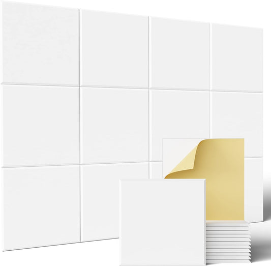 12 Pack Acoustic Wall Panels with Self-Adhesive, 12" X 12" X 0.4" Sound Proof Foam Panels