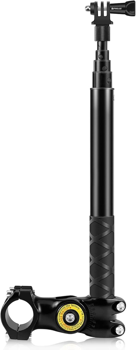 PULUZ Third Person Perspective Motorcycle Bike Handlebar Mount Selfie Stick Pole