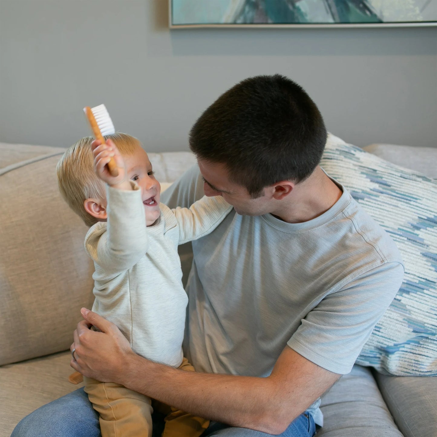 Dr. Brown's Healthy Baby Essential Care, Soft & Safe, Baby Brush Plus Comb for Infants & Toddlers