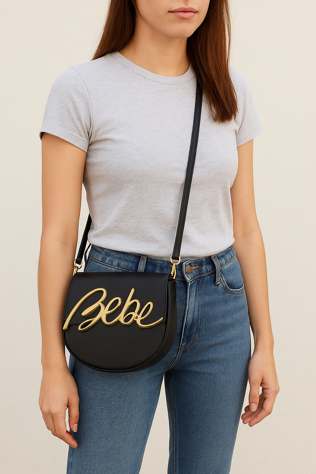 BEBE Gabriel saddle bag - Black