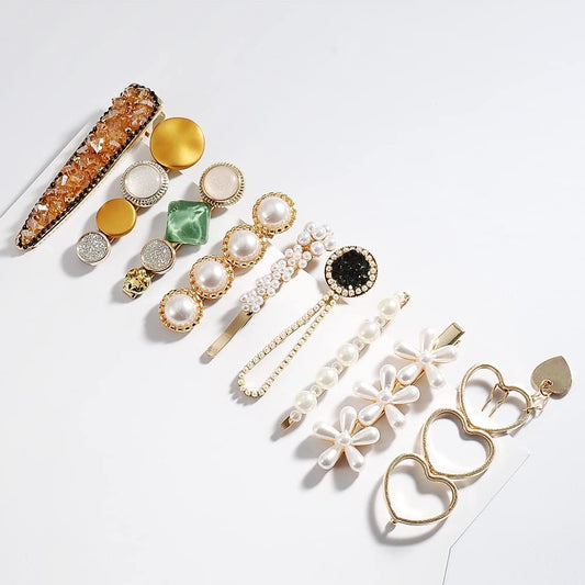 Pearl Hair Clip Set – Fairy Bangs & Headdress Clips