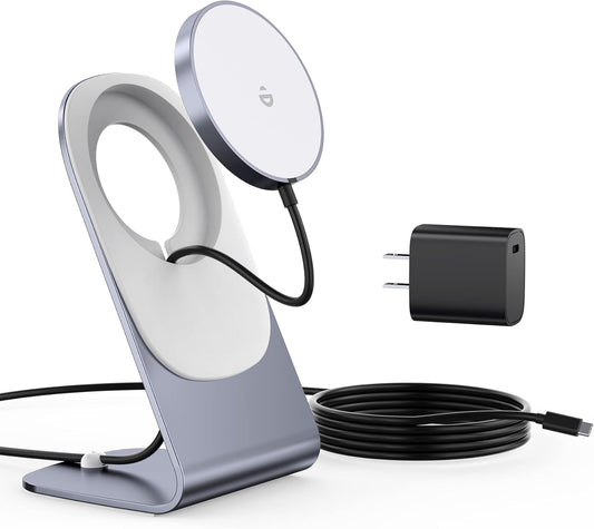 Wireless Charger, Mag-Safe Charger+20W USB C Adapter Fast Wireless Charging Stand