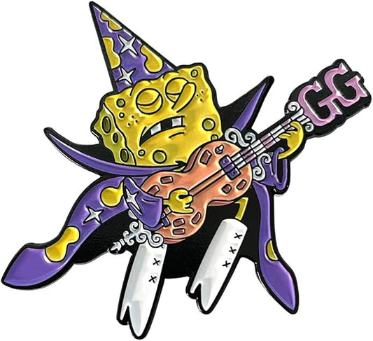 🎸 SpongeBob “Goofy Goober Rock” Enamel Pin – Fun Collectible Cartoon Lapel Badge