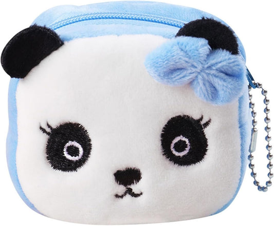 Mini Panda Plush Coin Purse – Cute Cartoon Zipper Wallet, Soft & Portable, 3.15"