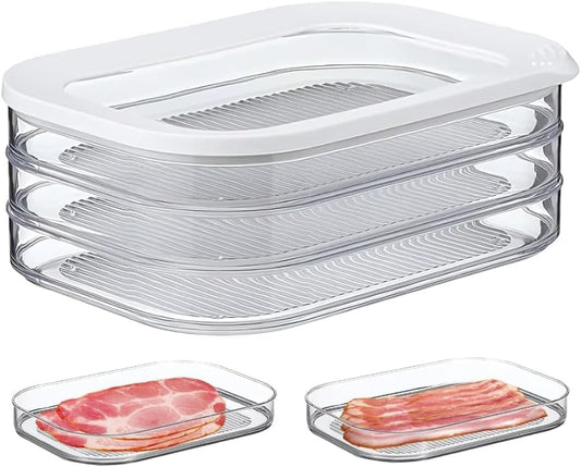 Deli Meat Container, Bacon Lunch Meat Container for Refrigerator