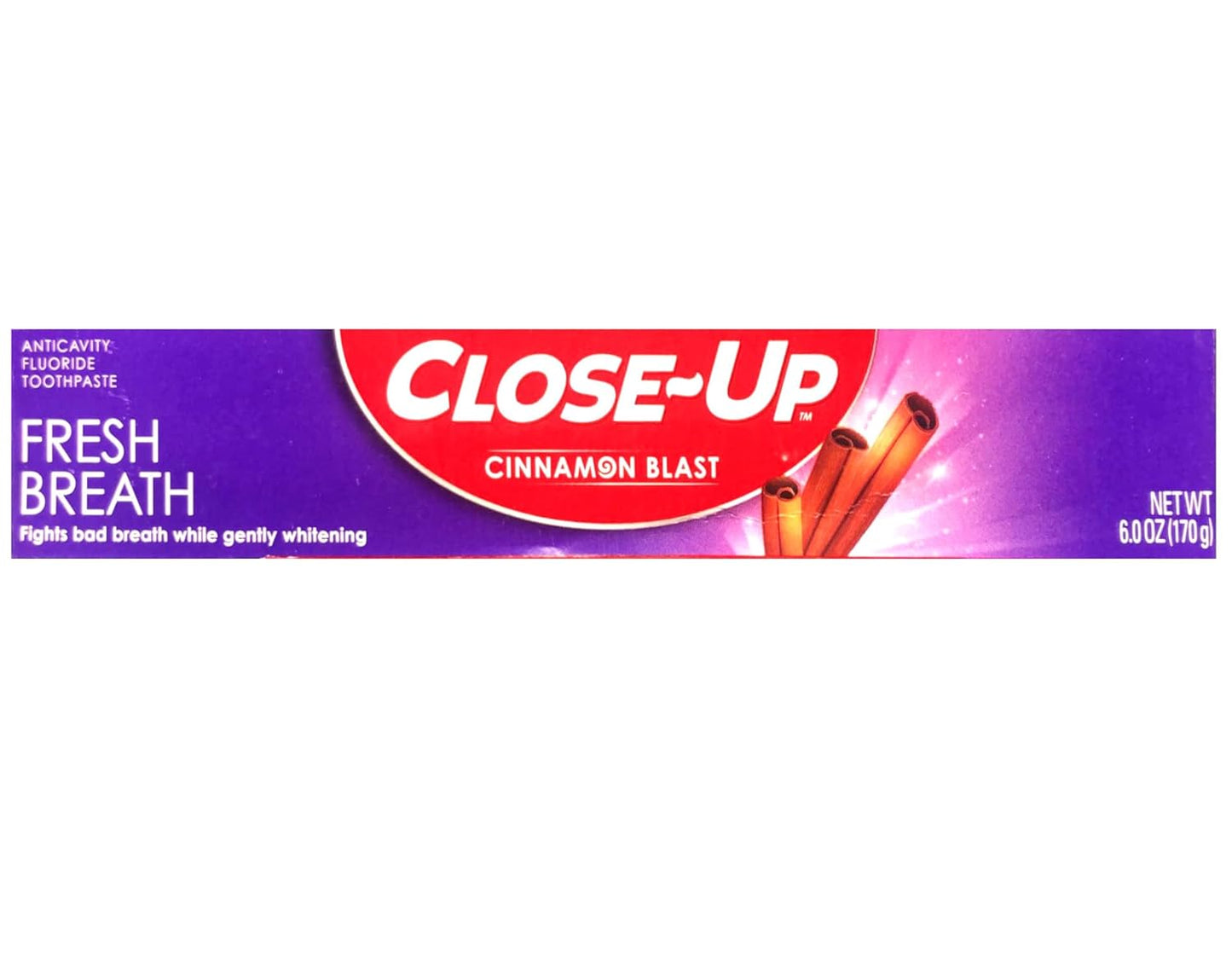 Close-Up Toothpaste, Refreshing Red Gel, Anticavity Fluoride, Cinnamon, 6 Ounce