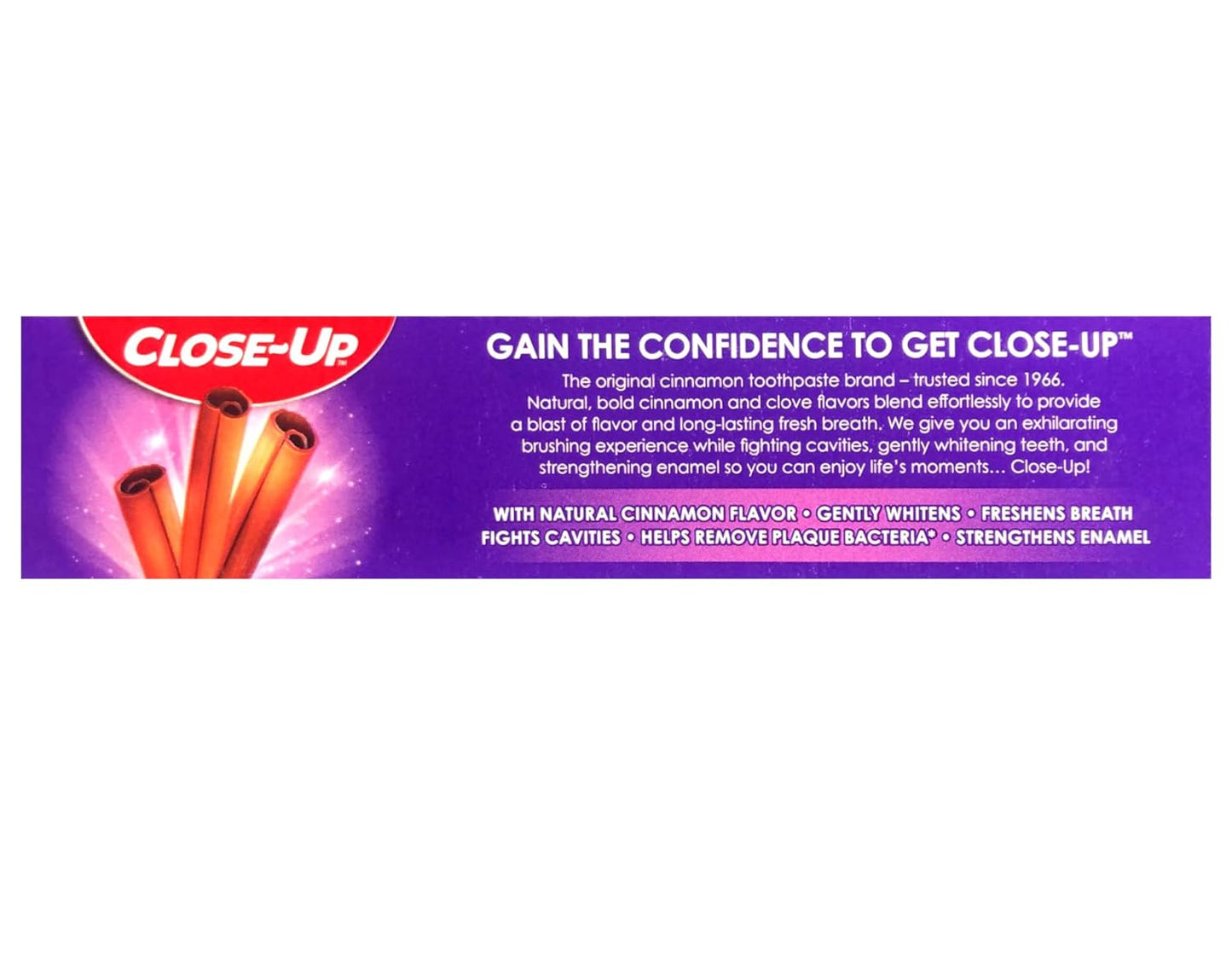 Close-Up Toothpaste, Refreshing Red Gel, Anticavity Fluoride, Cinnamon, 6 Ounce